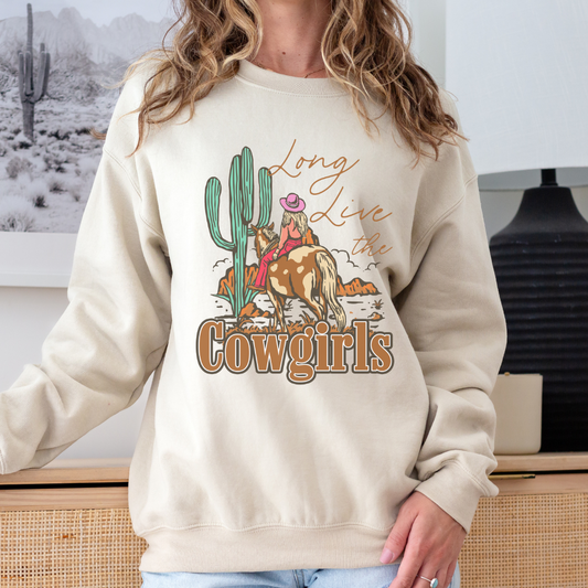 Long Live Cowgirls with Cactus