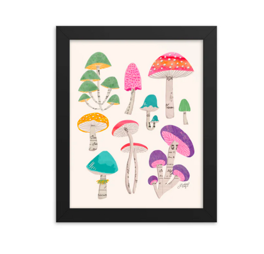 Color Mushrooms Illustration