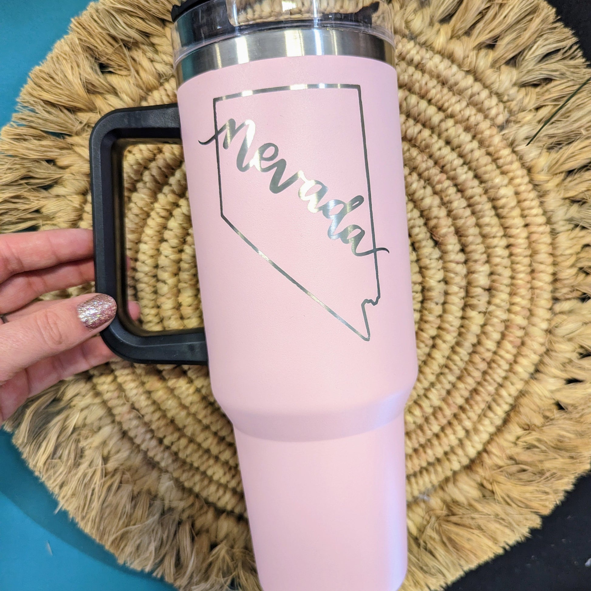 Personalized “Barbie” Pink Stanley-Style 40oz Tumbler in 2023