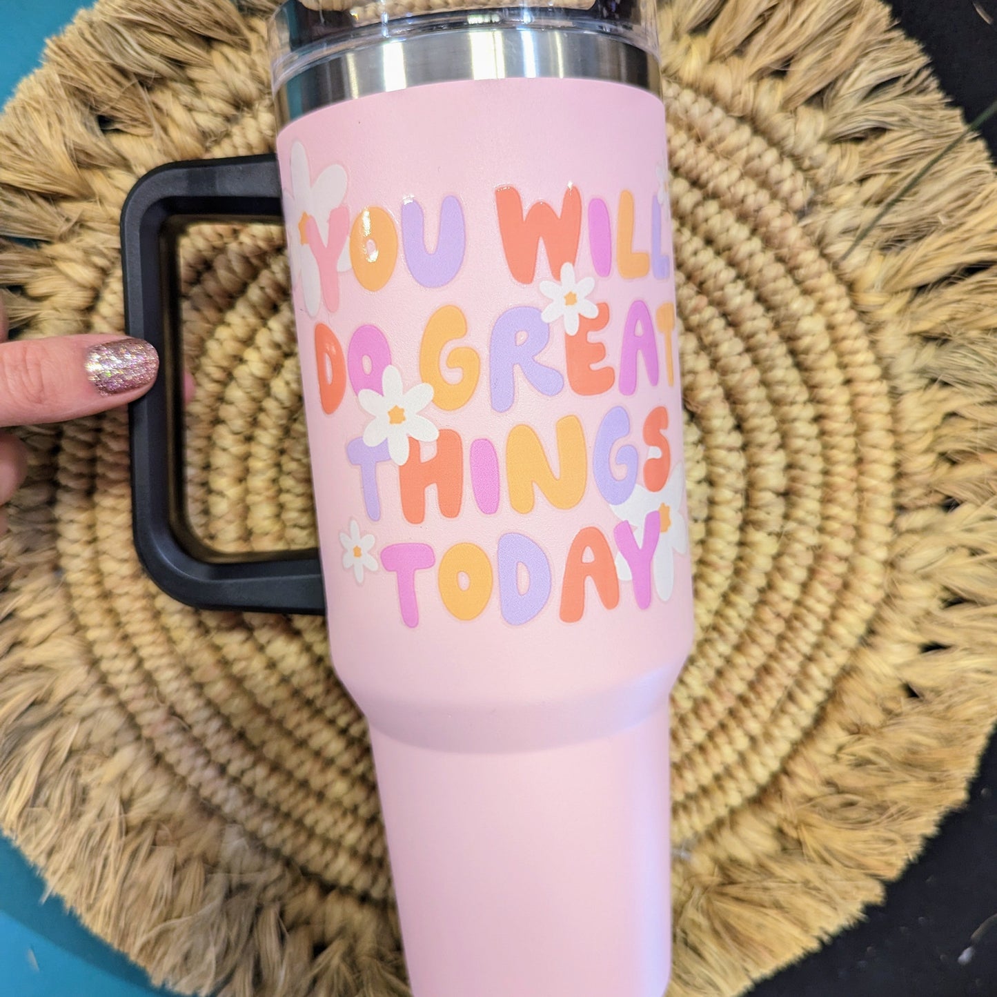 Ready To Ship Stanley Hot Pink 40oz Stainless Steel Tumbler With